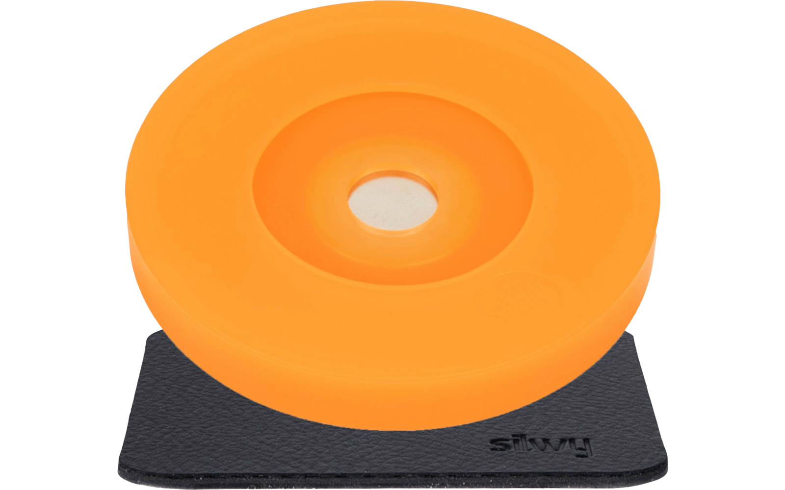 Bakside av Magnetadapter for stettglass inkl. nano-gel-pad oransje