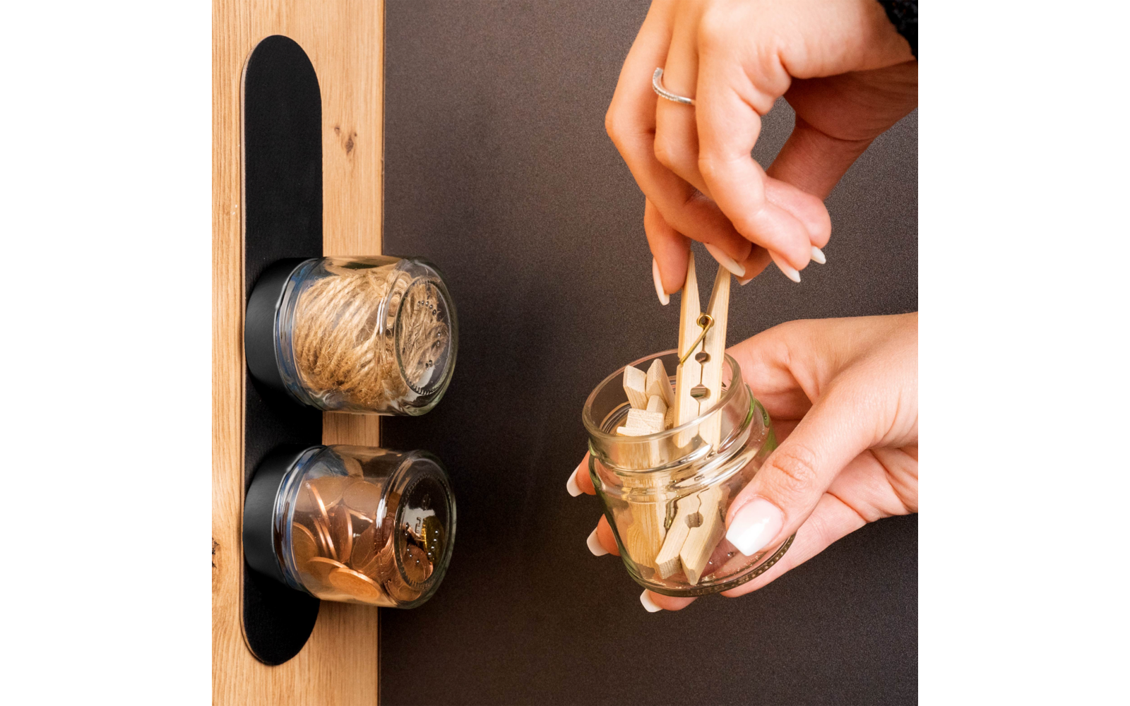 Magnetglass Black & Classy 125 ml krystallglass med etiketter