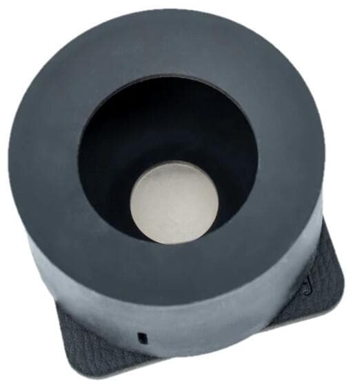 Magnetisk boks- og flaskeholder med pad, silikon, svart forfra