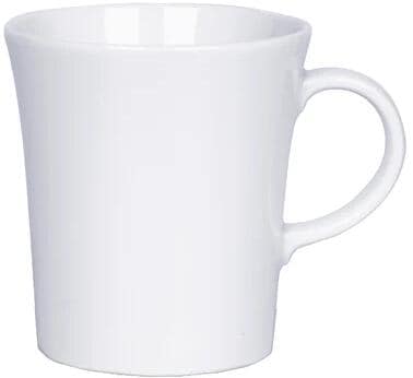 Magnetisk porselenskopp SOLO 270 ml uten pad hvit forfra
