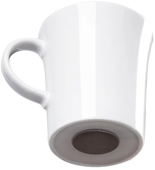 Magnetisk porselenskopp SOLO 270 ml uten pad hvit nærbilde av magnet