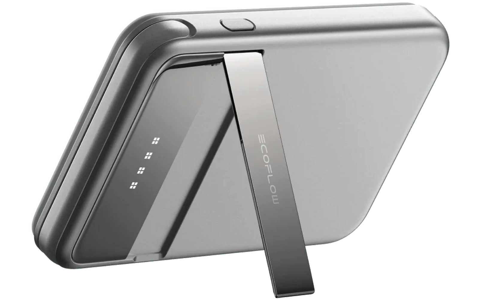Detalj av magnetisk powerbank RAPID 5000 mAh Qi2 15 W sølv