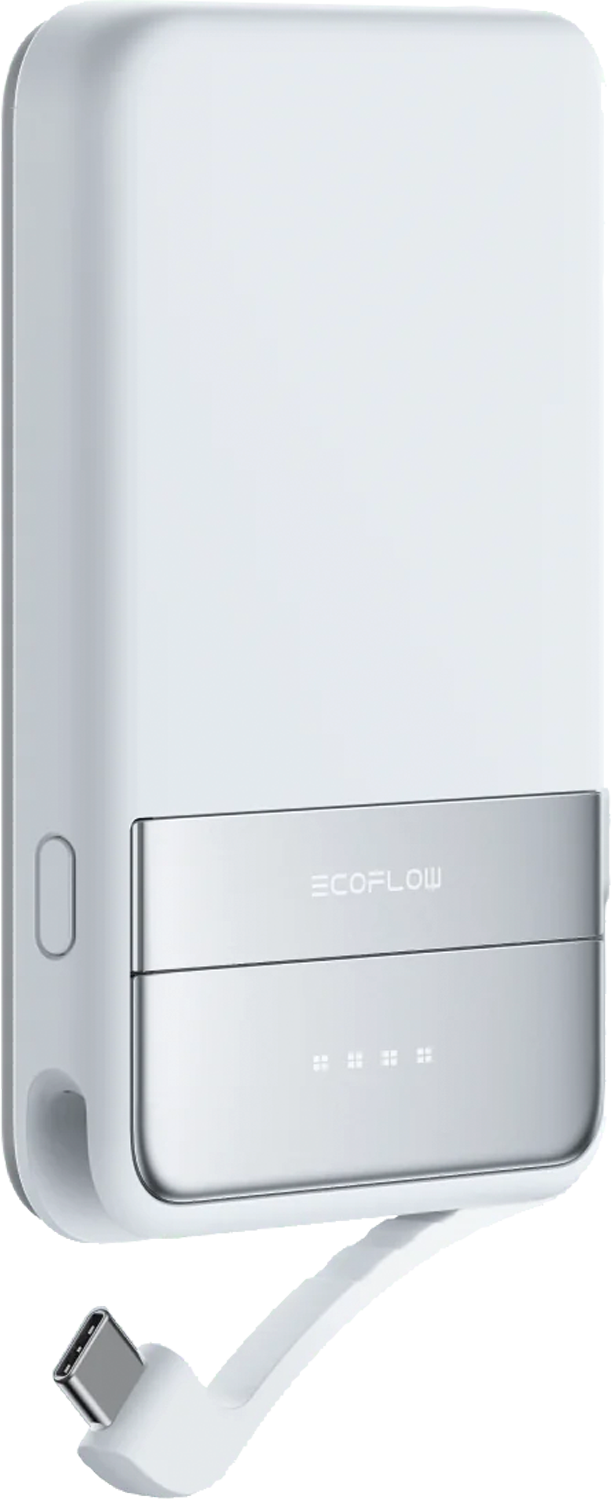 Magnetisk powerbank RAPID 5000 mAh Qi2 15 W trådløs lading EcoFlow