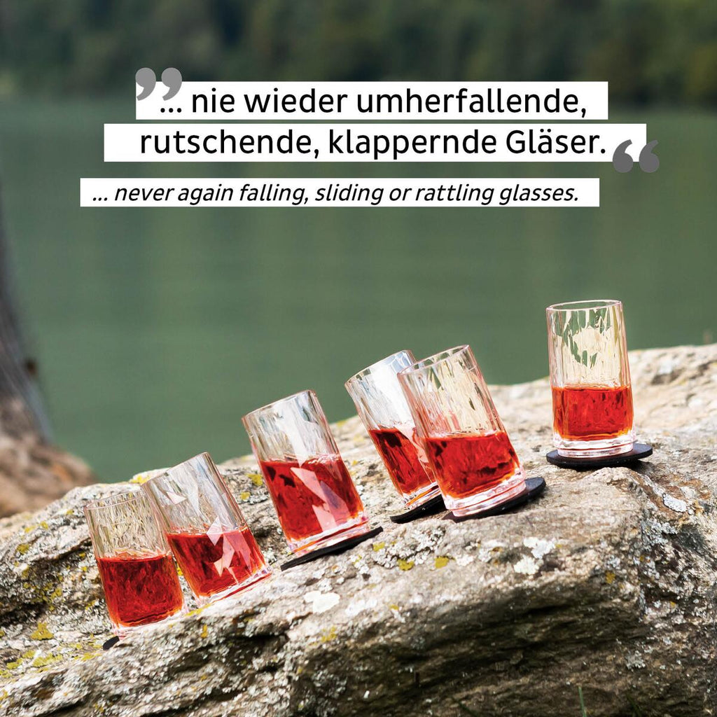 Nærbilde av magnetisk shotglass i kunststoff 40 ml - silwy