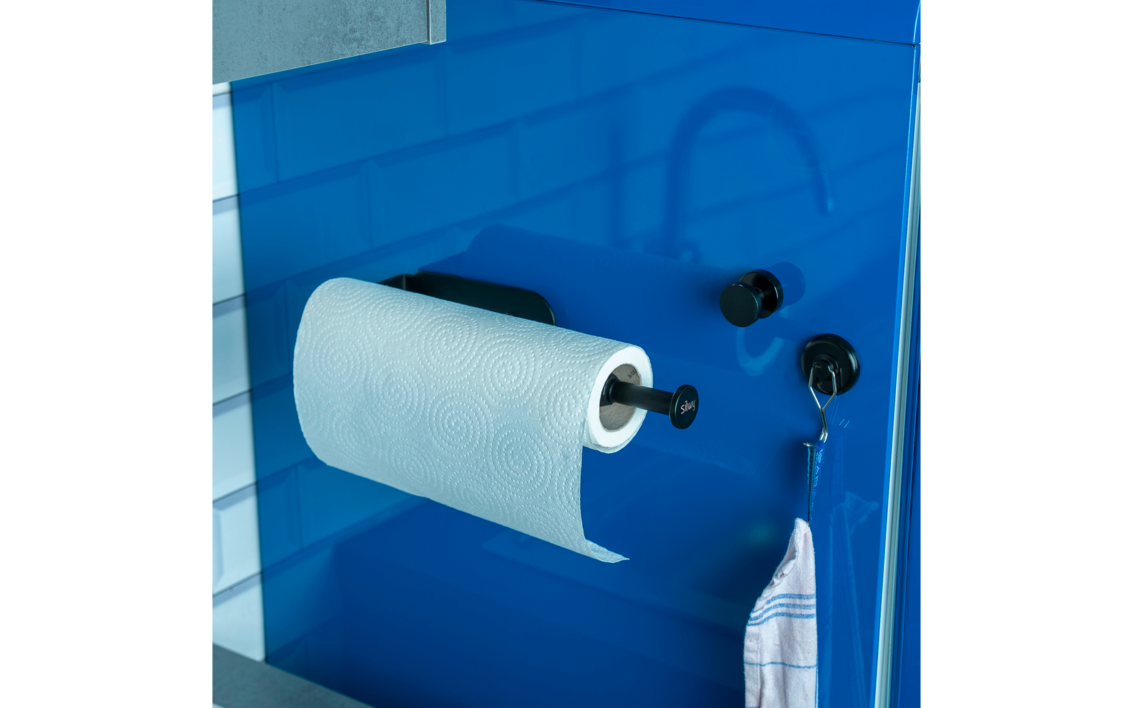 Magnetisk tørkepapir-holder for metallflater - Silwy visning av metall-listen