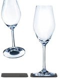 Magnetiske champagneglass i krystall 2-pk 200 ml - silwy forfra