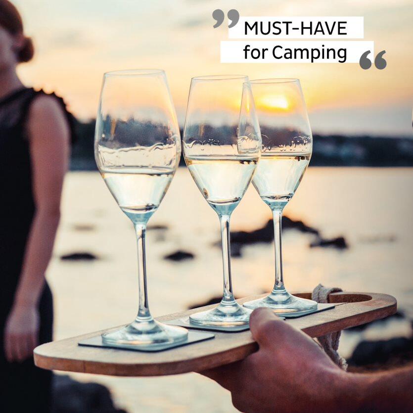 Nærbilde av Tritan krystallglass i magnetiske champagneglass i krystall 2-pk 200 ml - silwy