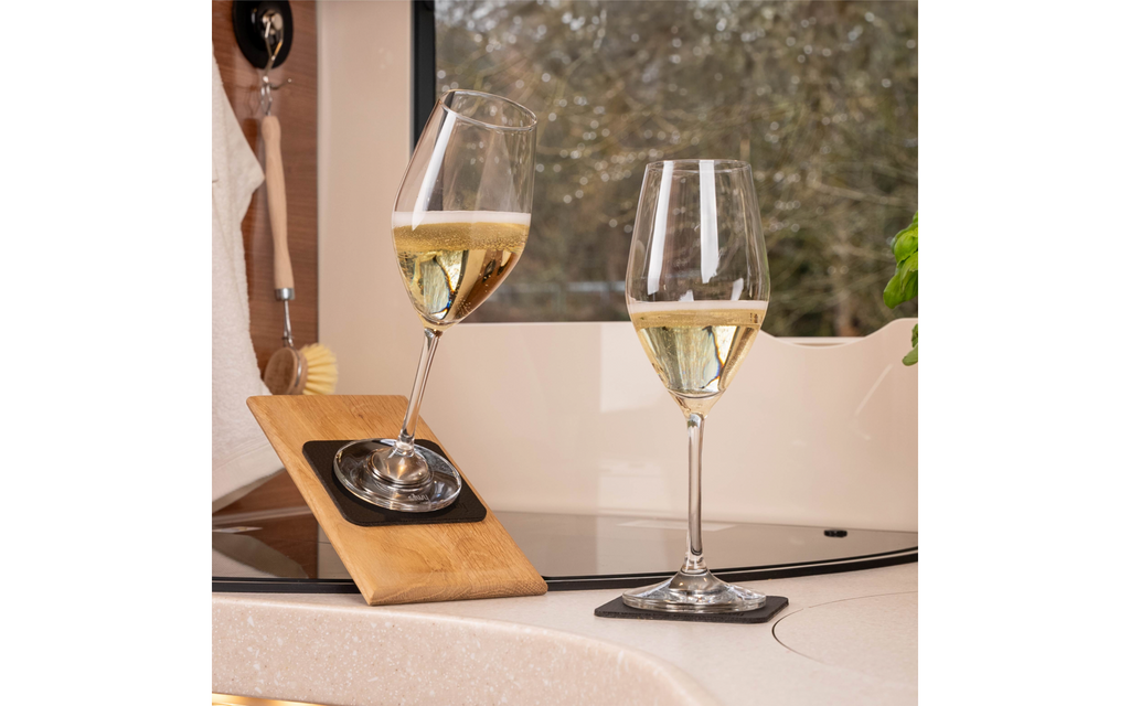 Pakke med Magnetiske champagneglass med underlag 2er sett 200 ml - Silwy