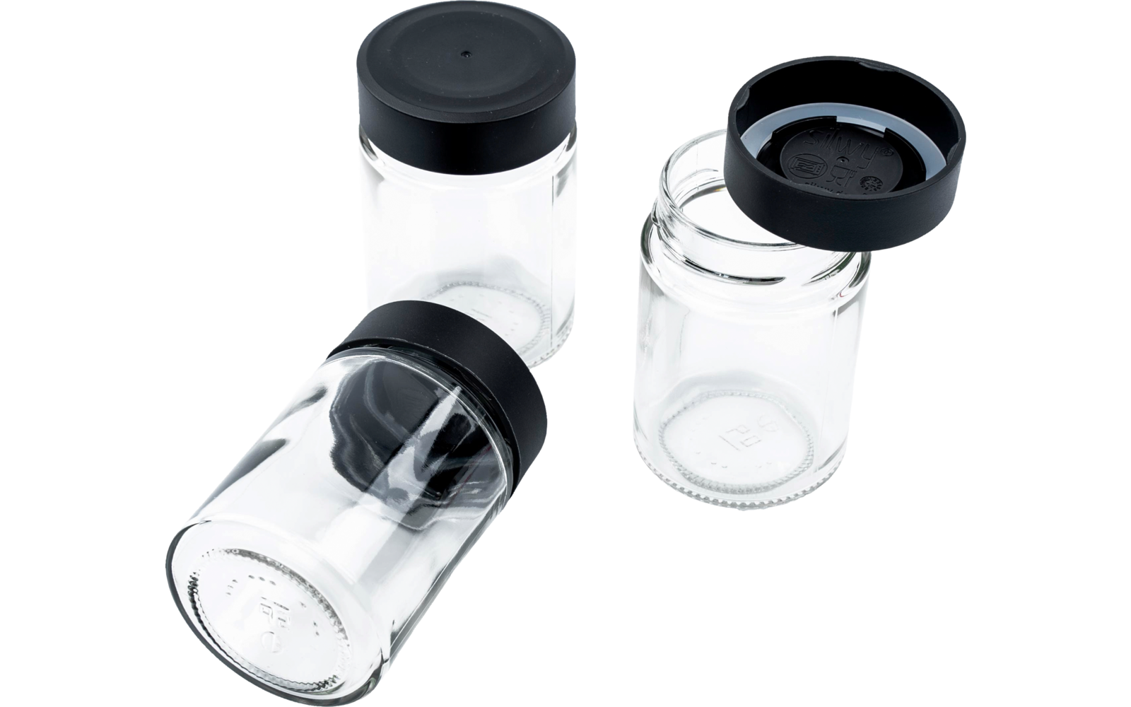 Metall-list i lær-look til Magnetiske glass 192 ml 3-pack med magnetlist