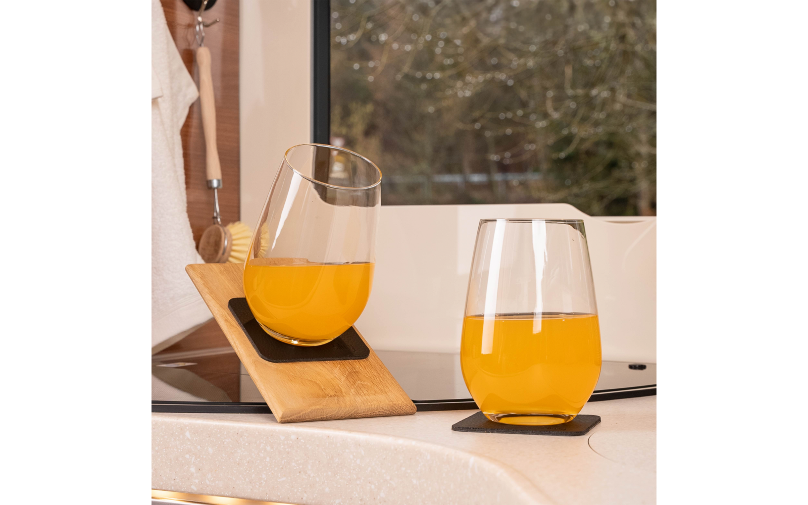Detalj av magnetbunn på Magnetiske krystallglass longdrink 400 ml 4-delers sett - Silwy