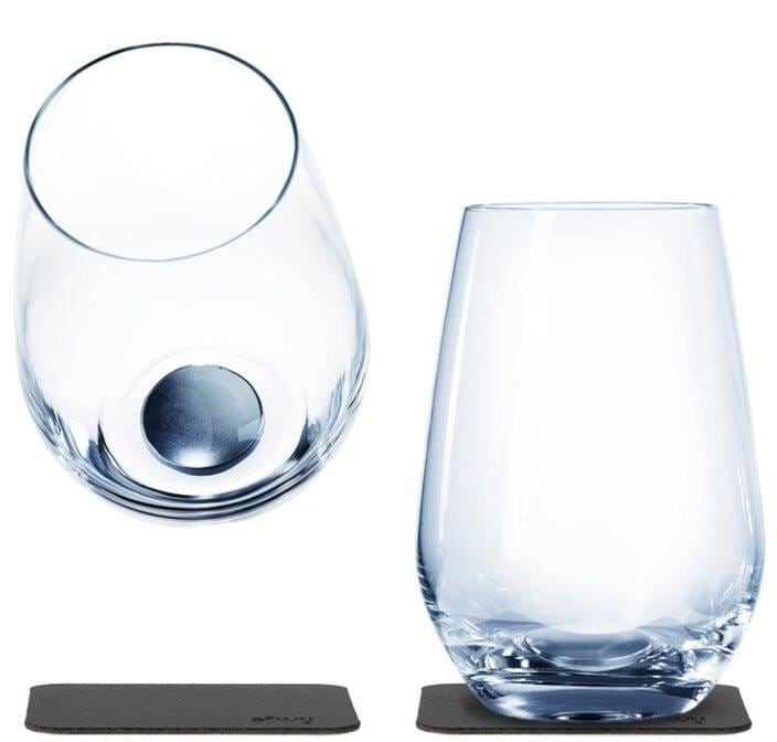 Magnetiske longdrinkglass i krystall 2-pk 400 ml silwy forfra