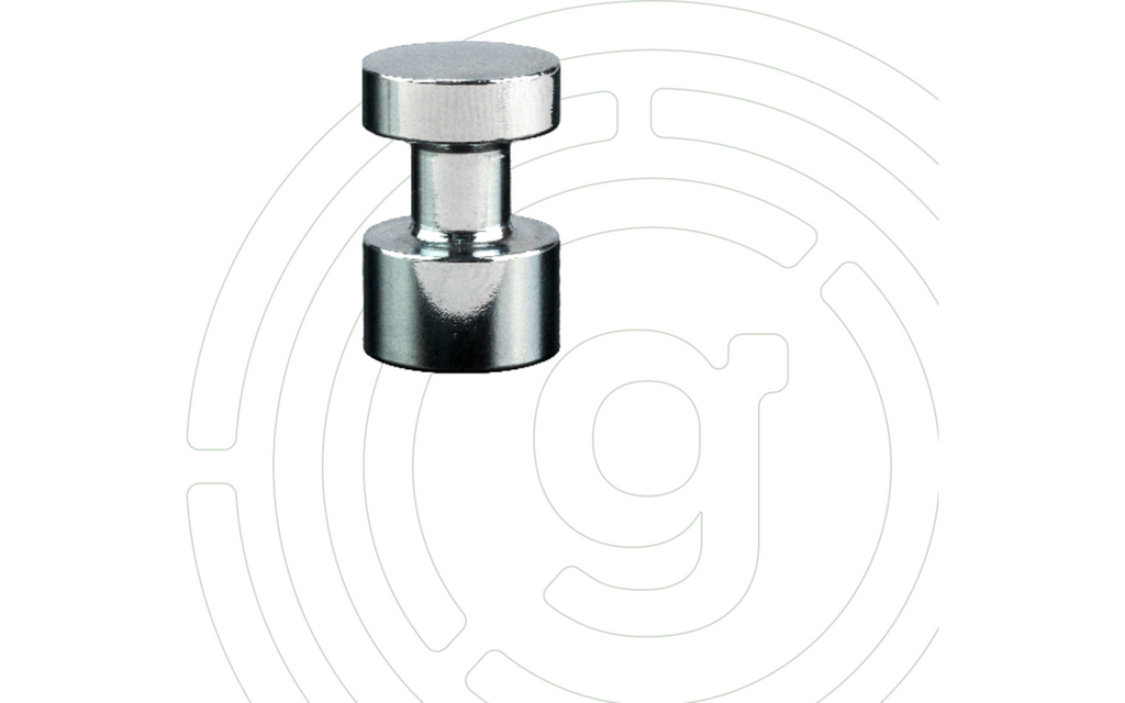 Magnetiske pins Edel med nano-gel-pads S 8-delers sett svart bakside