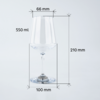 Magnetiske vinglass Classic i plast 2 stk 500 ml - Silwy bakside