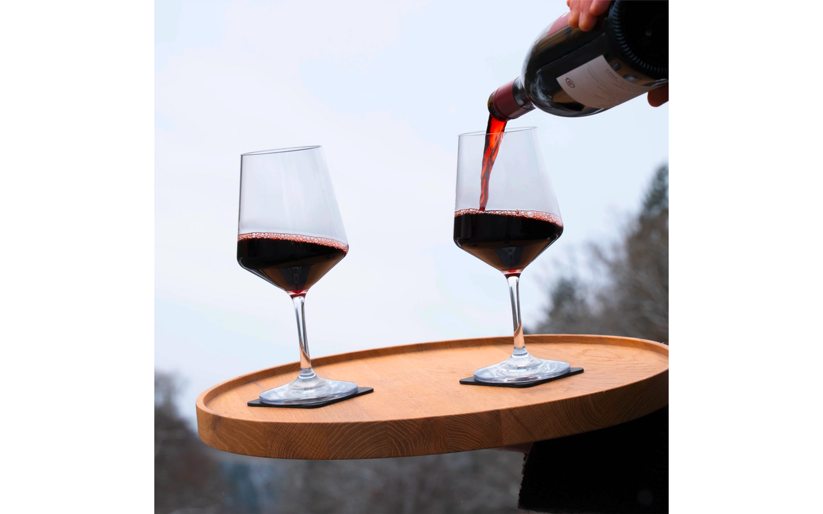 Magnetiske vinglass Classic i plast 2 stk 500 ml - Silwy detalj magnetbunn