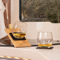 Magnetiske whiskyglass med underlag 250 ml 2-pk - Silwy forfra