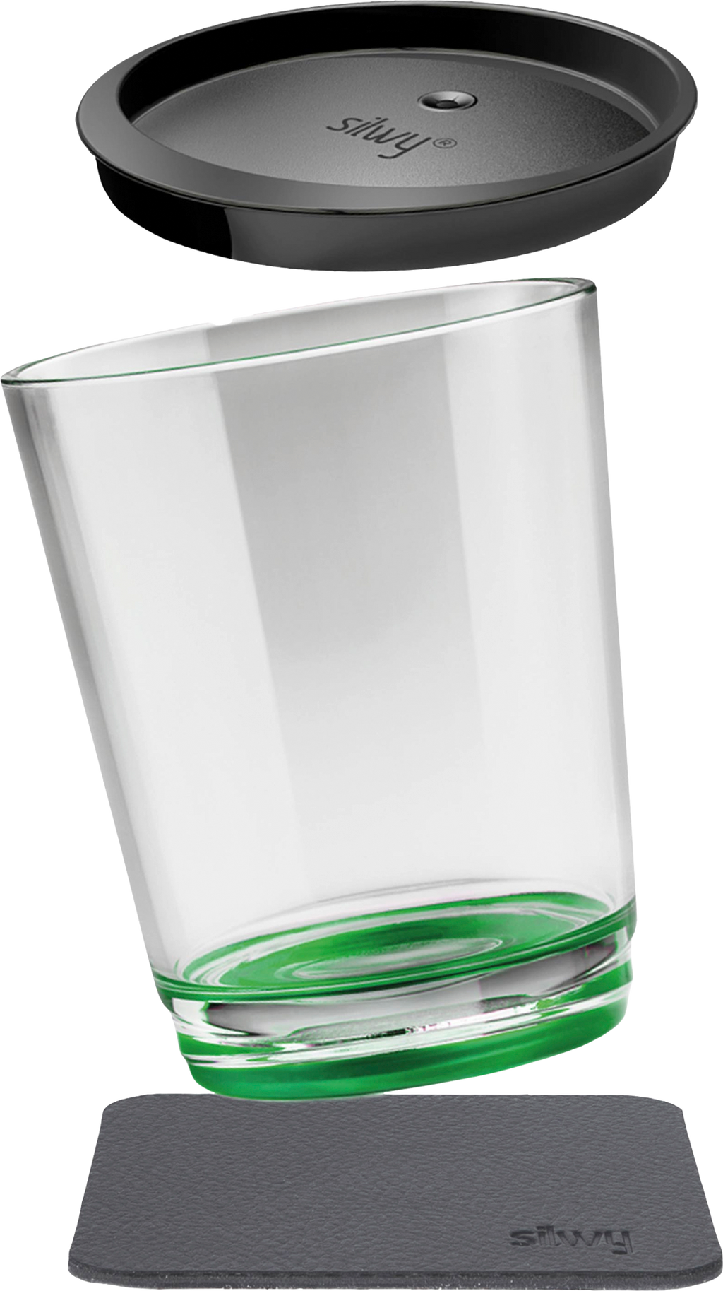 Magnetkopp Triple 250 ml med lokk Sour Green forfra
