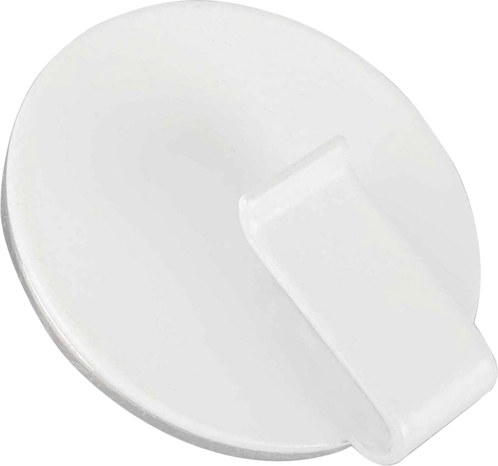 Magnetkrok CLEVER WHITE inkl. nano-gel-pad BLACK forfra
