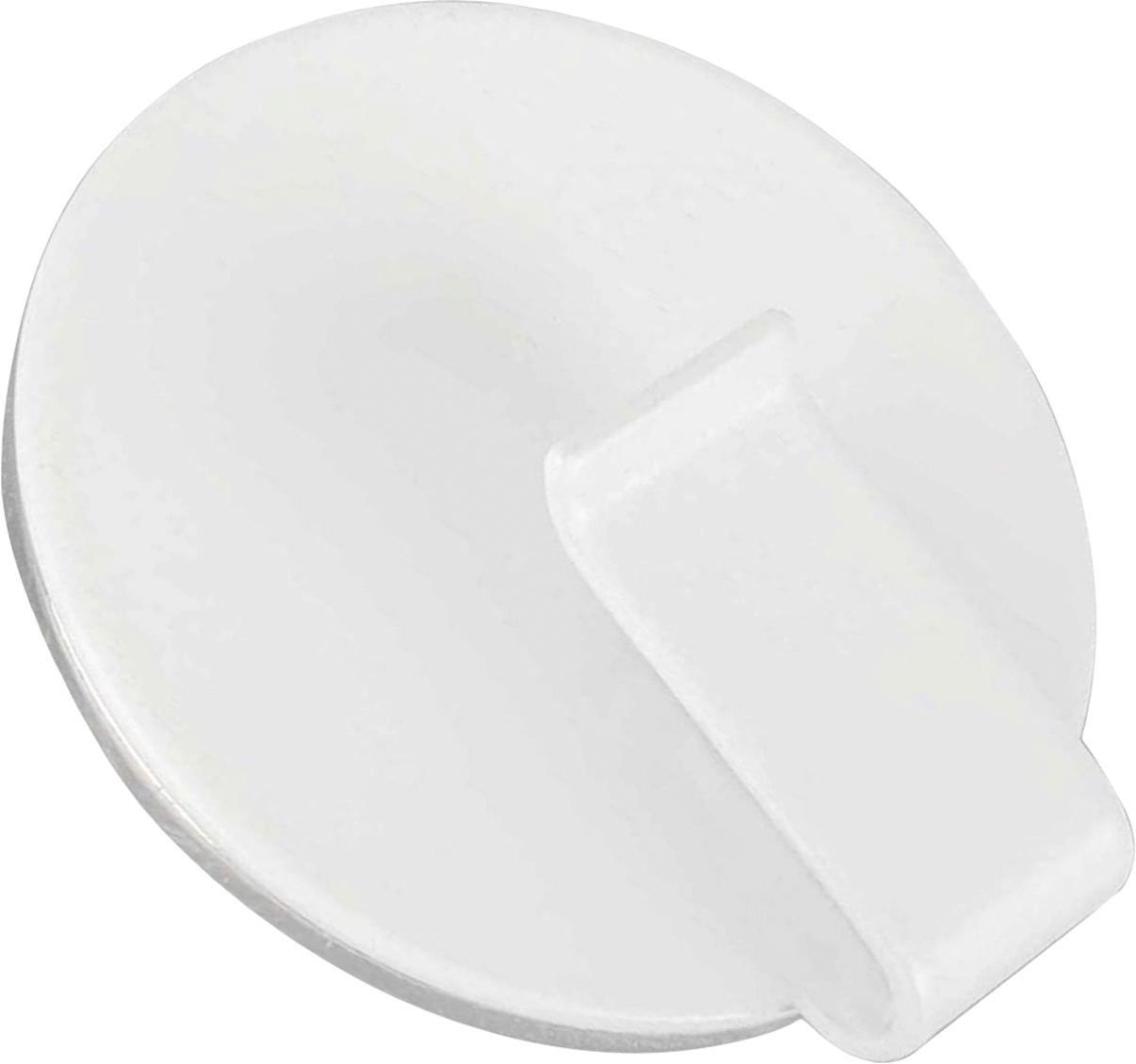Magnetkrok CLEVER WHITE inkl. nano-gel-pad BLACK forfra