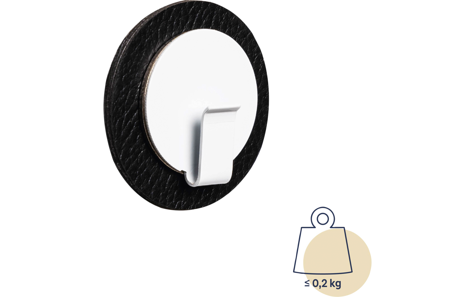 Magnetkrok CLEVER WHITE inkl. nano-gel-pad BLACK med tilbehør