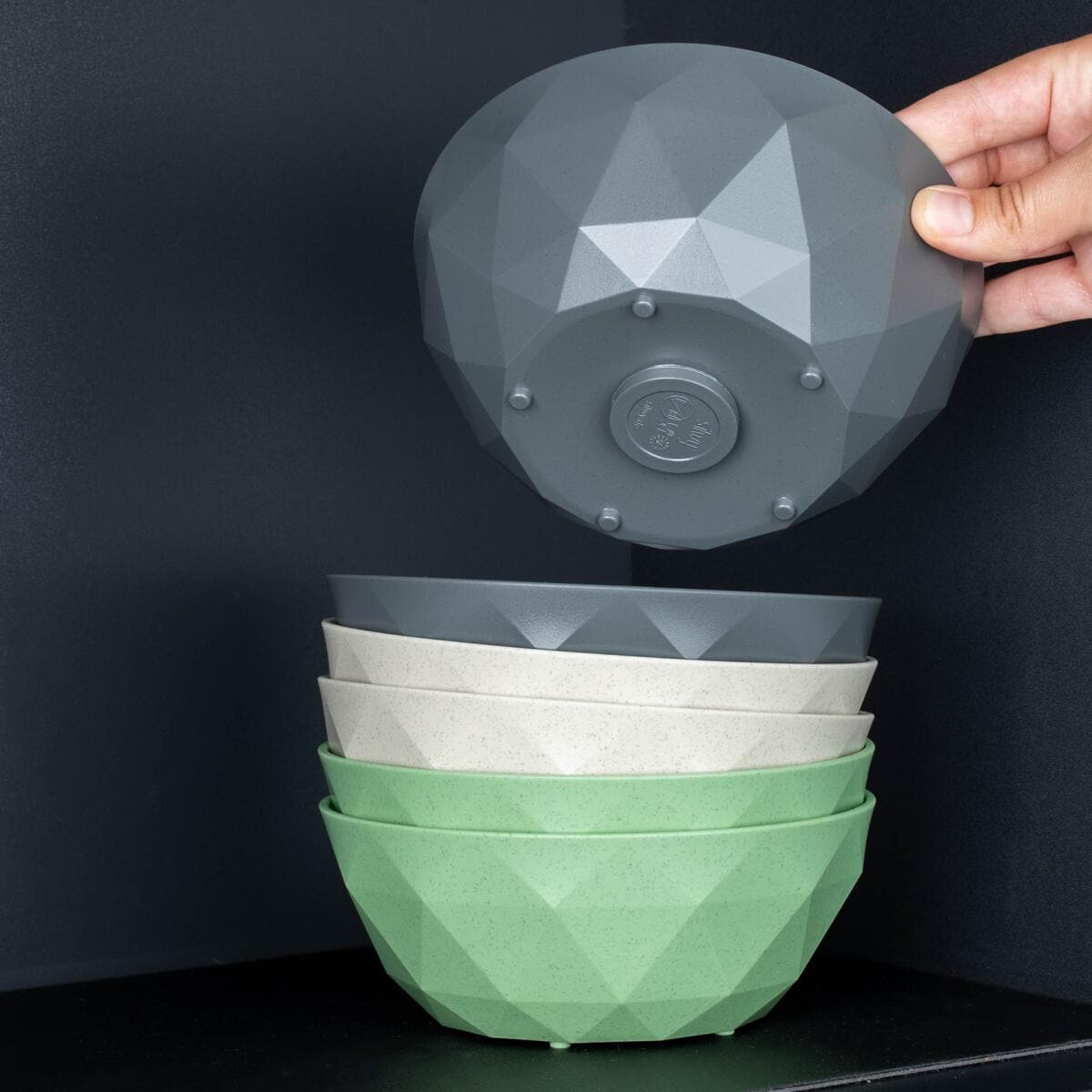 Magnetskål i kunststoff 500 ml Ø16 cm for bobil - silwy sett forfra
