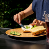 Nærbilde av porselen og magnet på Magnettallerken 2 stk porselen stablebar Silwy