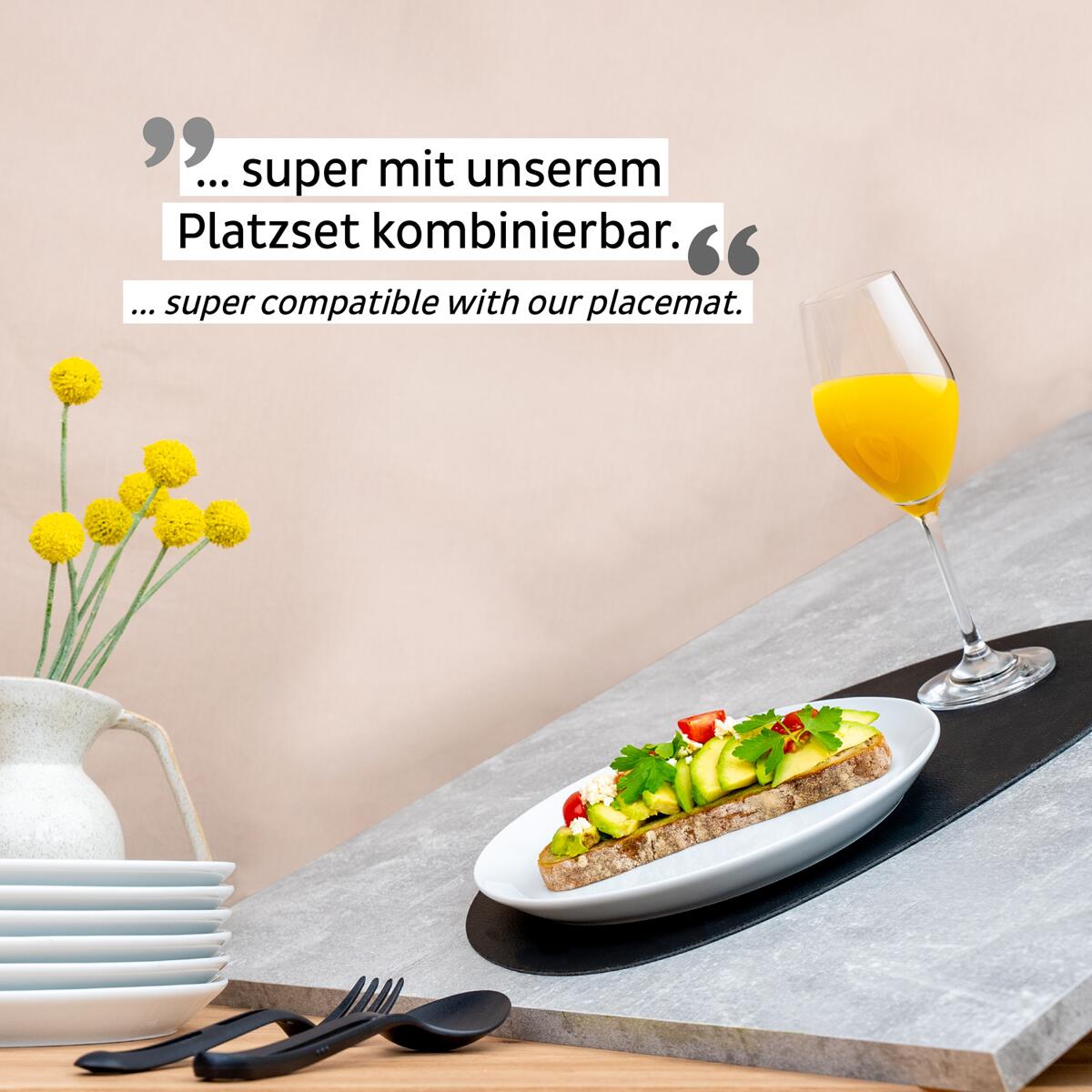 Magnettallerken flat porselen Ø23 cm 2-pack - silwy sammenkoblet