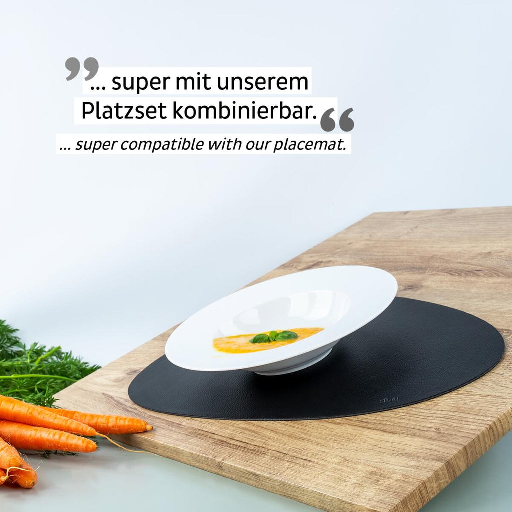 Magnettallerken gourmet porselen Ø23,5 cm silwy med mat