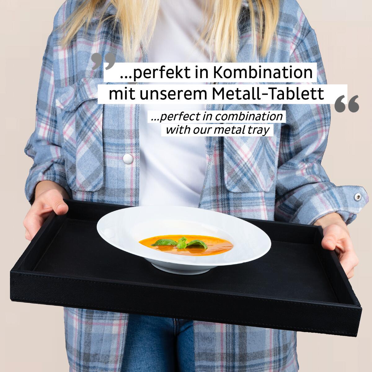 Magnettallerken gourmet porselen Ø23,5 cm silwy på campingbord