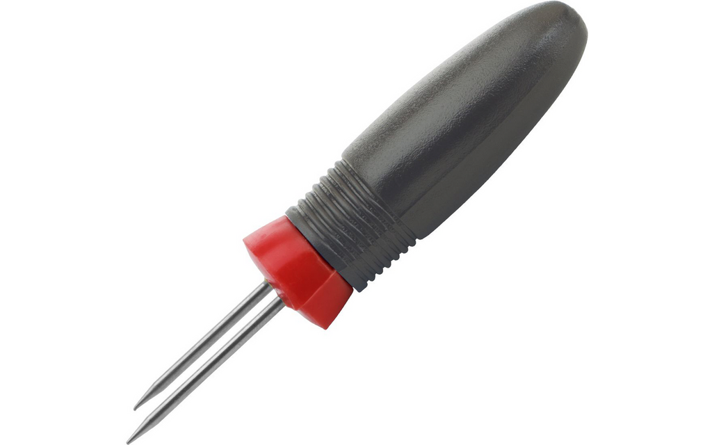 Maiskolvholdere Spiky 4 stk rustfritt stål bakside