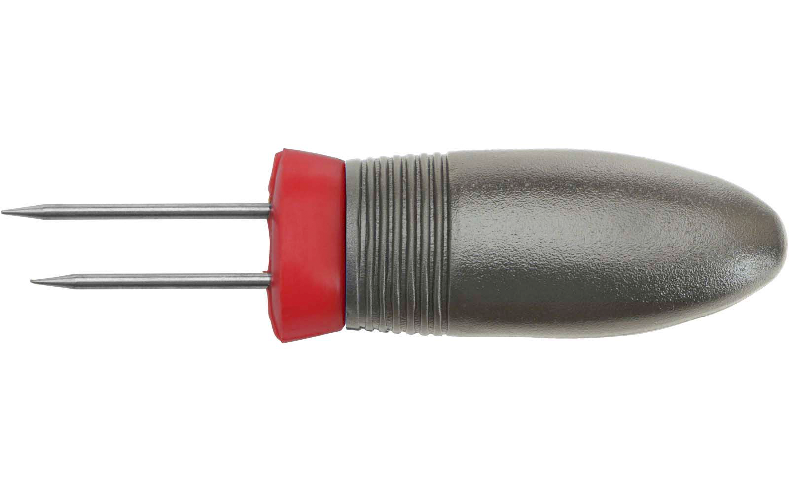 Maiskolvholdere Spiky 4 stk rustfritt stål montert på maiskolbe