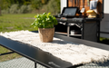 Makramé bordløper 120 x 35 cm bomull beige - Camplife forfra