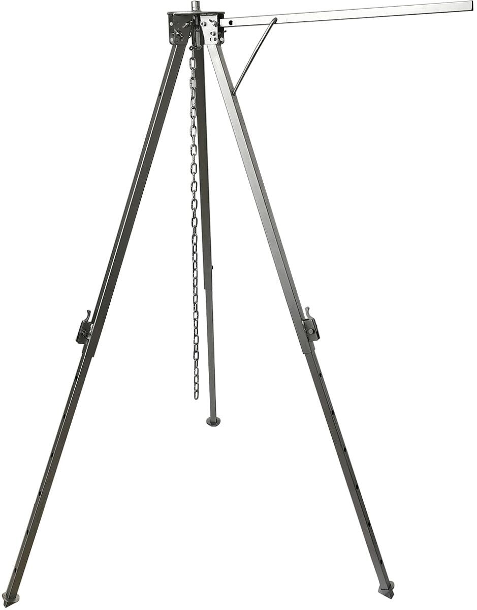 Mammoth trebent svinggrill høydejusterbar 153 cm bakside