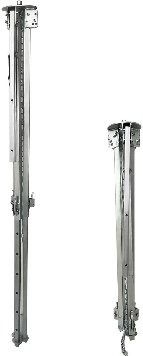 Mammoth trebent svinggrill høydejusterbar 153 cm nærbilde av fot