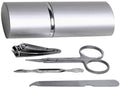 Manikyr-sett med aluminiumsetui 65 g - BasicNature forfra