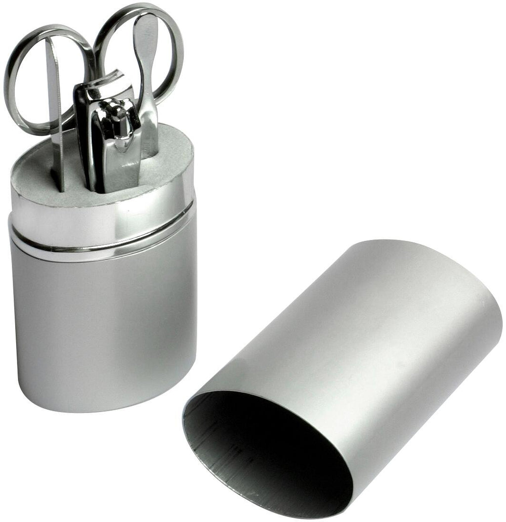 Manikyr-sett med aluminiumsetui 65 g - BasicNature bakside