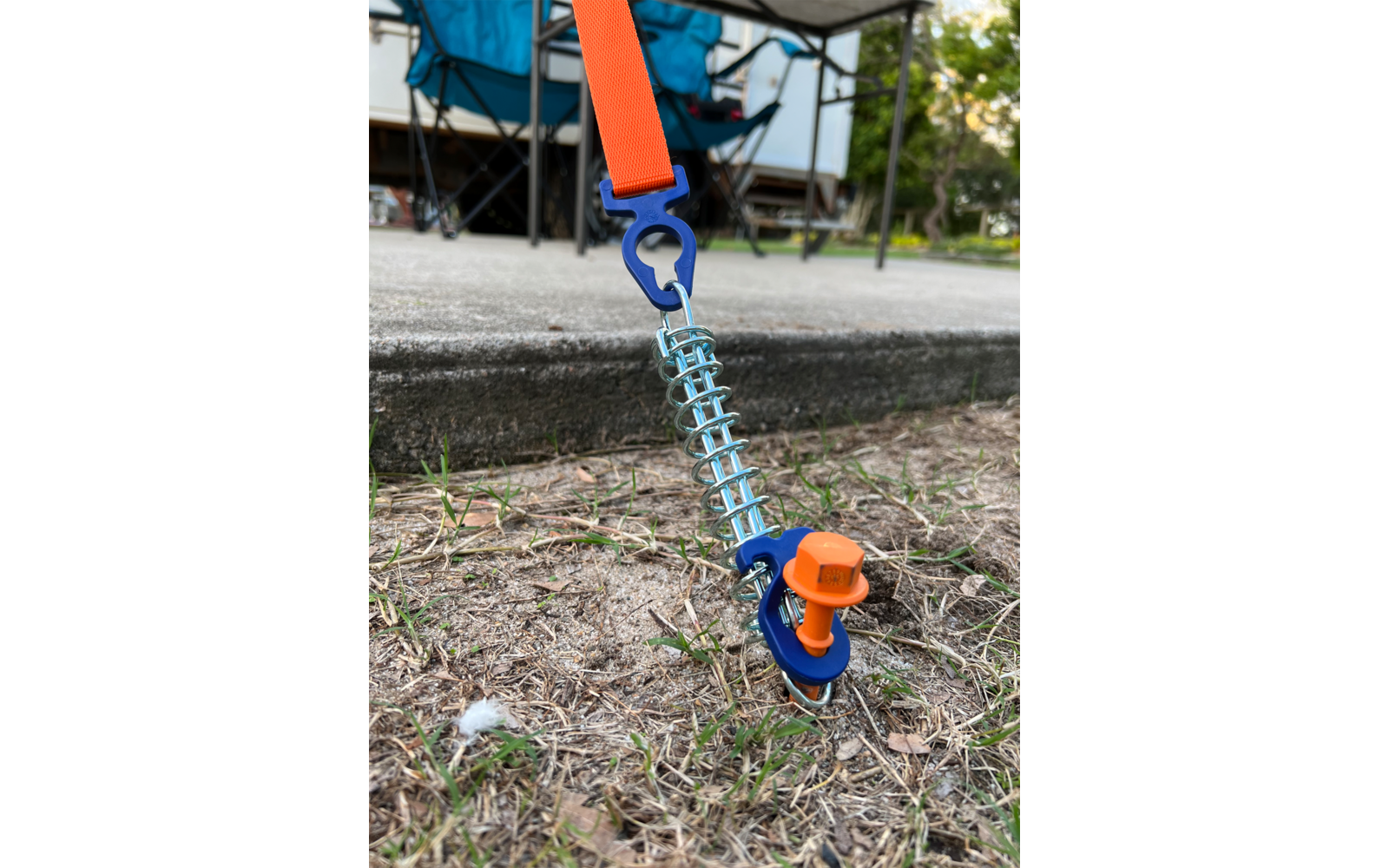 Markise-stormstropp Tie Strap justerbar 1,5-3 m - Peggy Peg stroppens lengdejustering