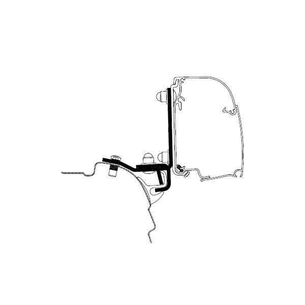 Markiseadapter Brandrup Top Rail G2 for T 4200 VW T5/T6 - Thule montert