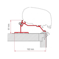 Markiseadapter Caravan Roof 400 cm for F80/F65 takmontasje forfra