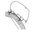 Markiseadapter for Carthago C-Line ≥ 2014, 6 m - Thule forfra