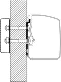 Markiseadapter Flat Wall for Omnistor 3200 montert på vegg