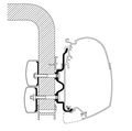 Markiseadapter Hymercamp aluminium 3 m for serie 5 fra Thule sett forfra