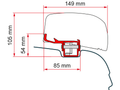 Markiseadapter Kit VW T5/T6 for F40van markise forfra
