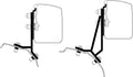 Markiseadapter Omnistor 3200 for Ford Transit / Tourneo Custom - Thule fra forfra