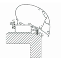 Markiseadapter universal takmontering for Omnistor 9200/6300/6200 - Thule montert på campingvogn