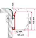Markiseadapter Rapido for F45 400 cm veggmontering - Fiamma for sikker montering