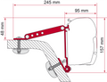 Markiseadapter veggfeste kit F45 F70 Fiamma forfra
