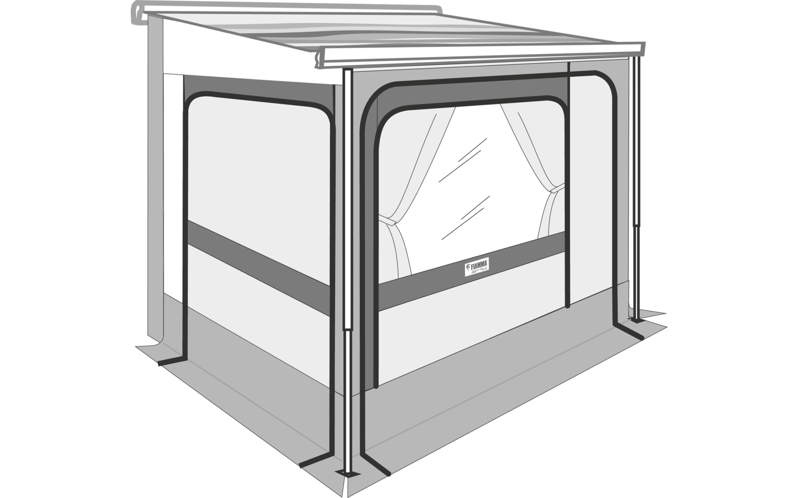 Markisefortelt Privacy Ultra Light for F45/F65 260 cm - Fiamma