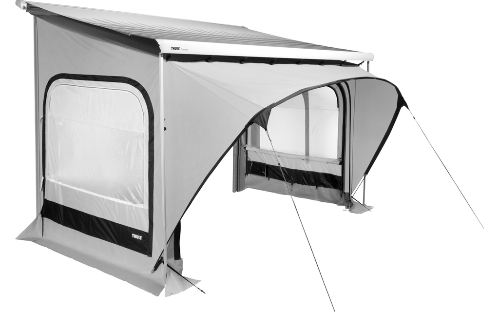 Markisefortelt QuickFit for Ducato H2 3m høyde 2,3-2,5m - Thule detalj av stoff