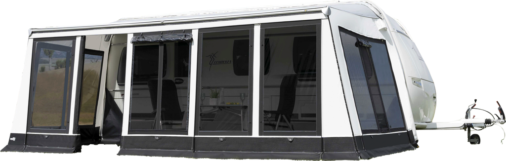 Markisefortelt Rolli Plus Modul dybde 300 cm frontside