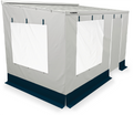 Markisefortelt sidevegger 2 stk for PerfectWall utstikk 2 m - Dometic montert på campingplass